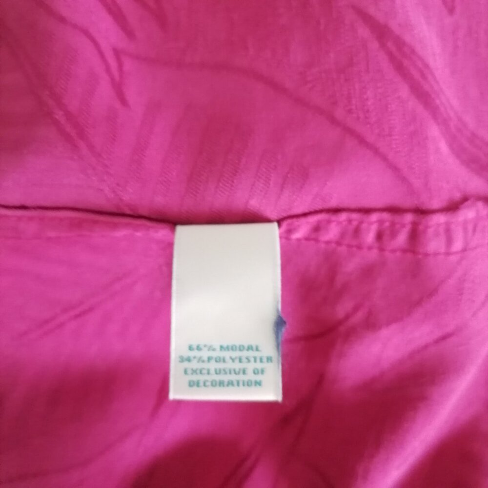 Caribbean Mens Pink Short Sleeve Collared Button Up Shirt Size XL - Picture 8 of 8